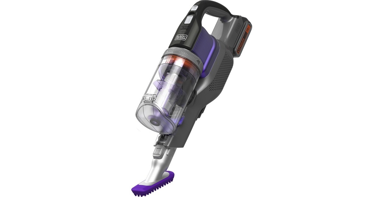 BLACK+DECKER18V PET 4-in-1 Steelstofzuiger  (Paars/grijs)