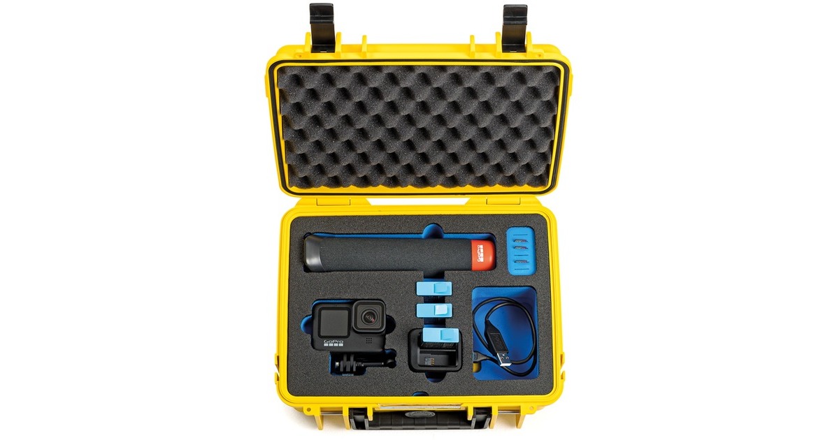 B&Woutdoor.case type 2000 GoPro9 koffer  (Geel)