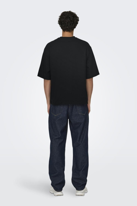 Only & Sons zwarte heren t-shirt