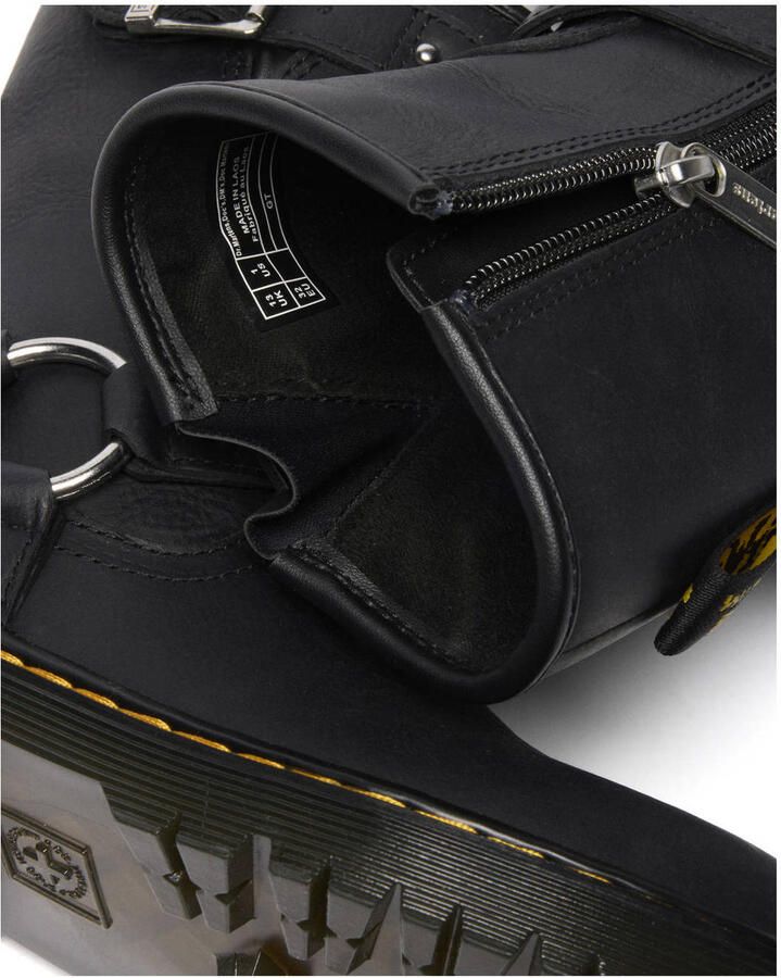 Dr. Martens Genaya J leren bikerboots zwart