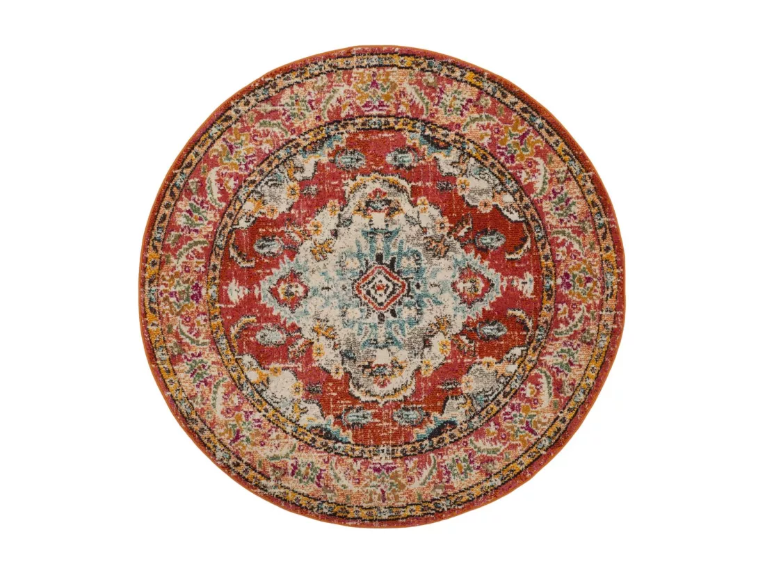 Tapis Orange & Light Blue 122 X 122 cm - Milà