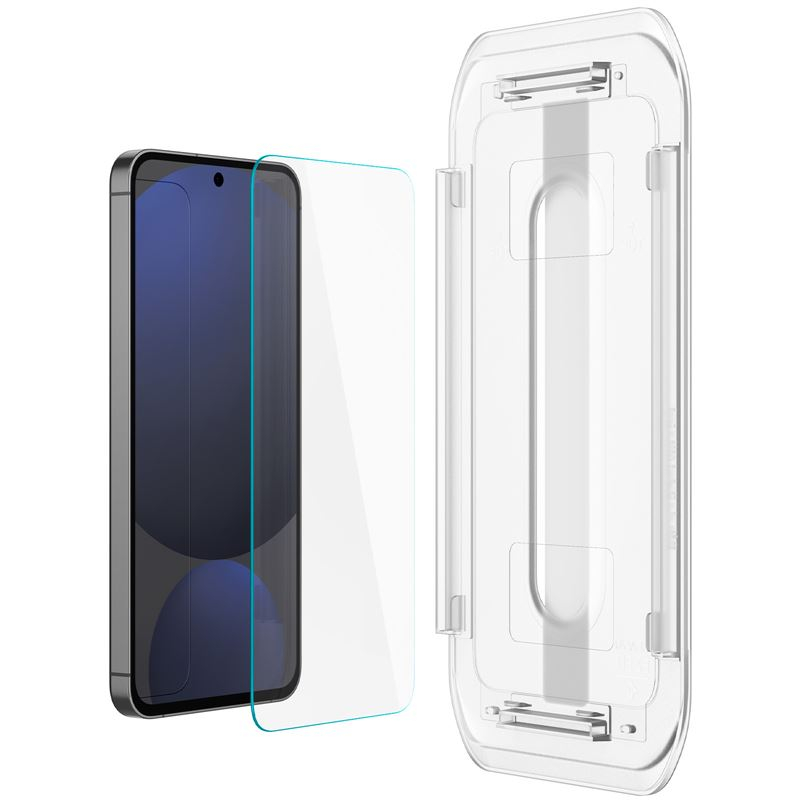 (2er Set) Samsung Galaxy A56 / S24 FE Glass Tr EZ Fit HD Panzer Glas Case Friendly   Montagerahmen (AGL08729)