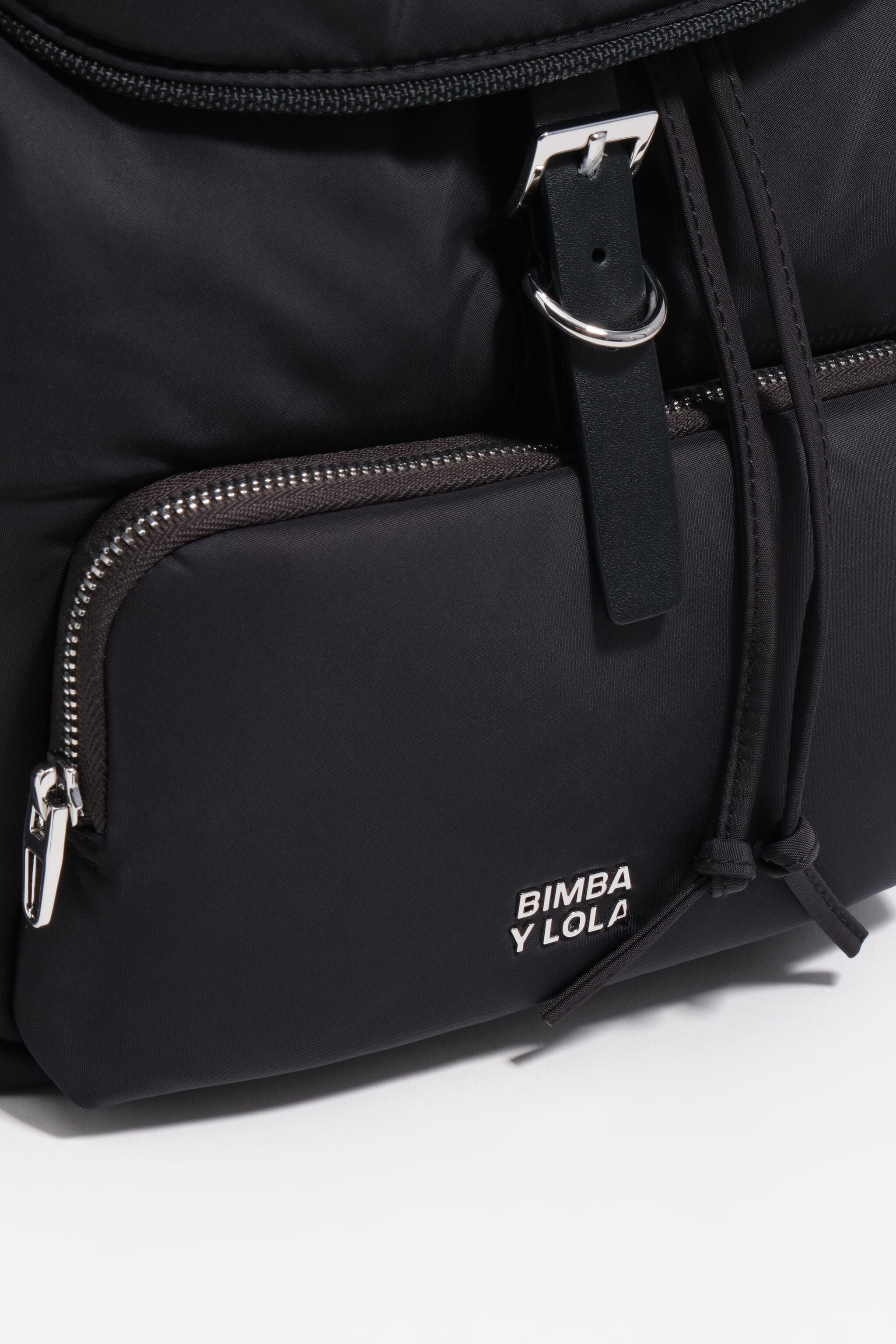 Mochila de bolso em nylon antracite escuro
