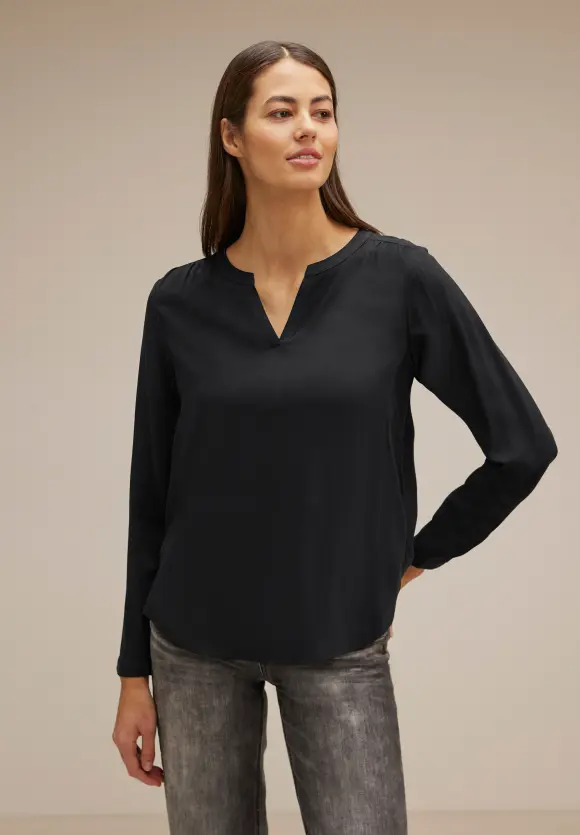 Viskosebluse - Black