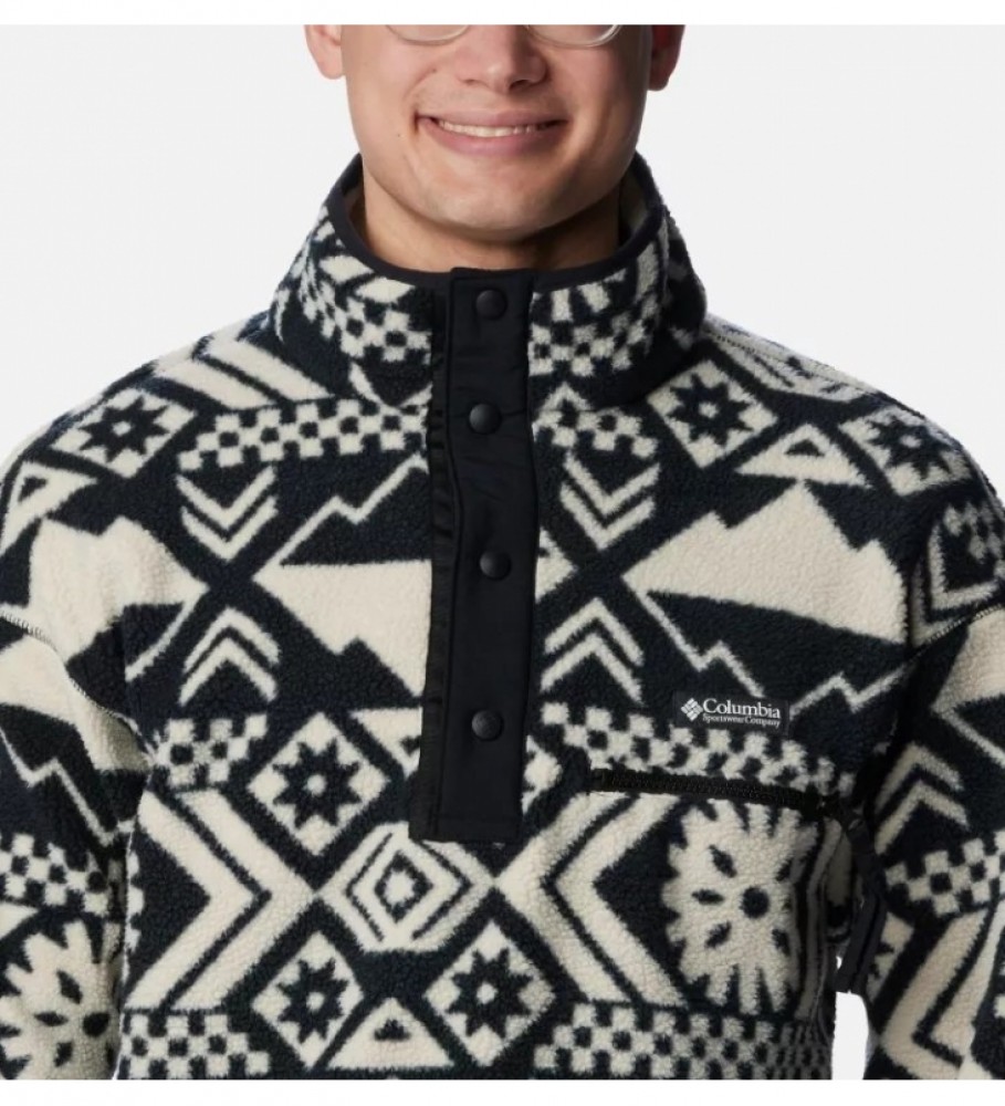 Fleece Columbia Helvetia Preto e Branco