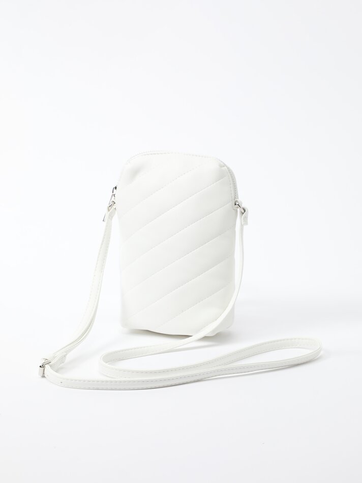 Capa acolchoada para celular - Branca