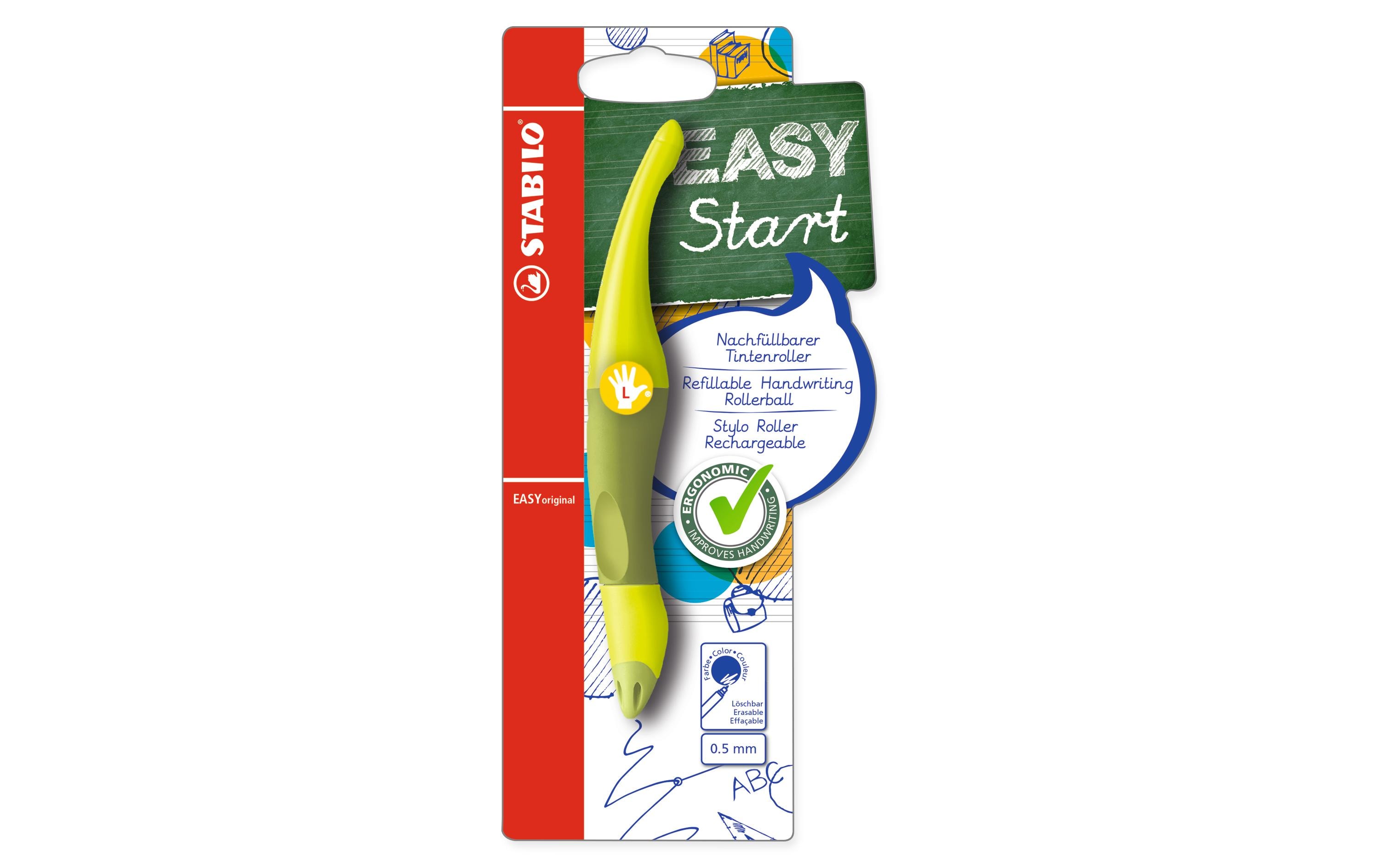 Rollerball Easy Start 0.5 mm, GrünTintenroller für Linkshänder