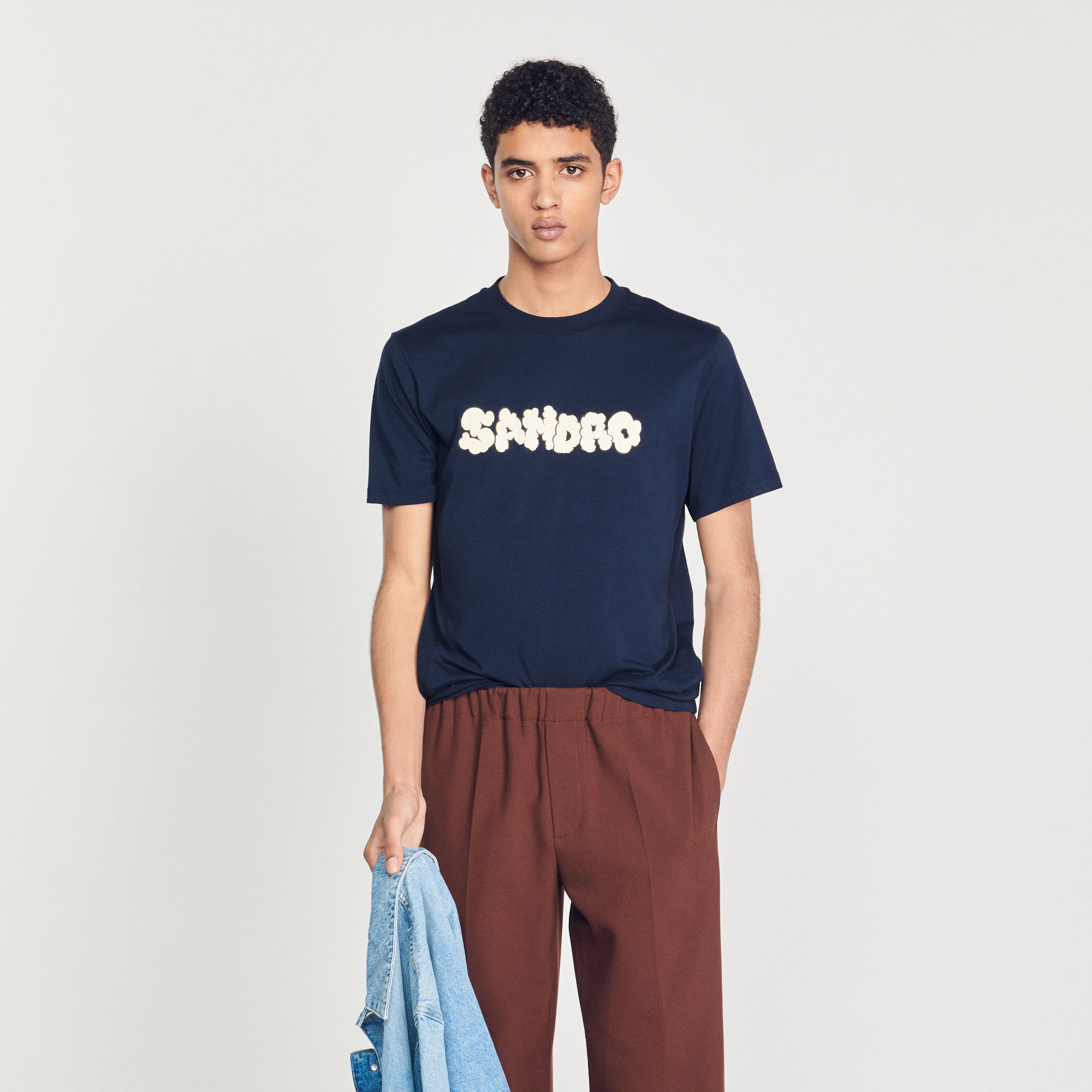 T-shirt broderie Sandro