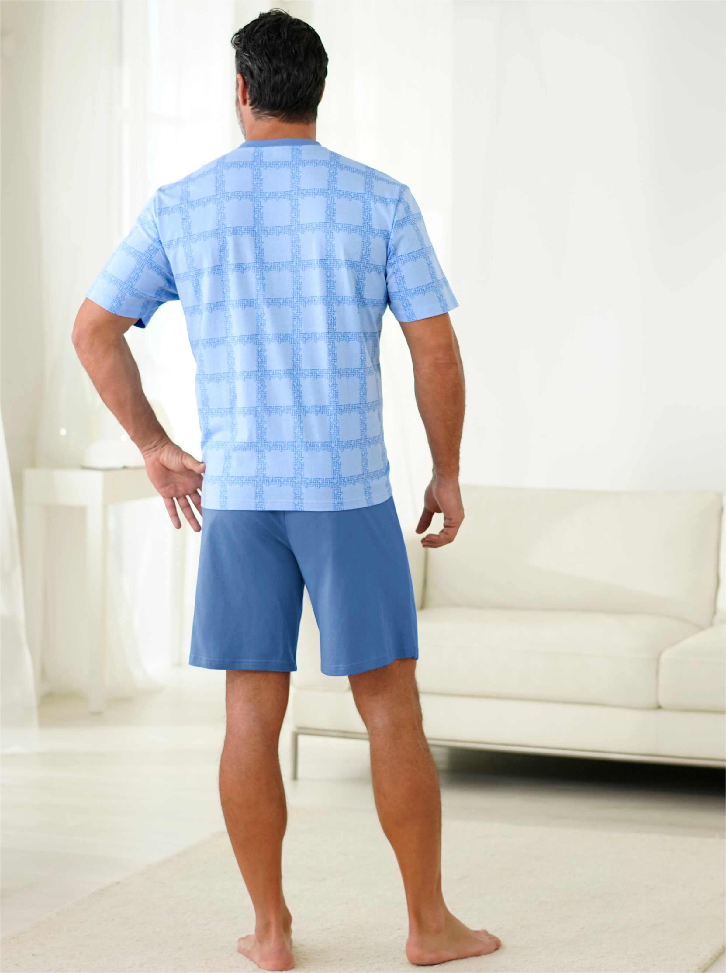 KINGsCLUB Shortys in bleu + bordeaux