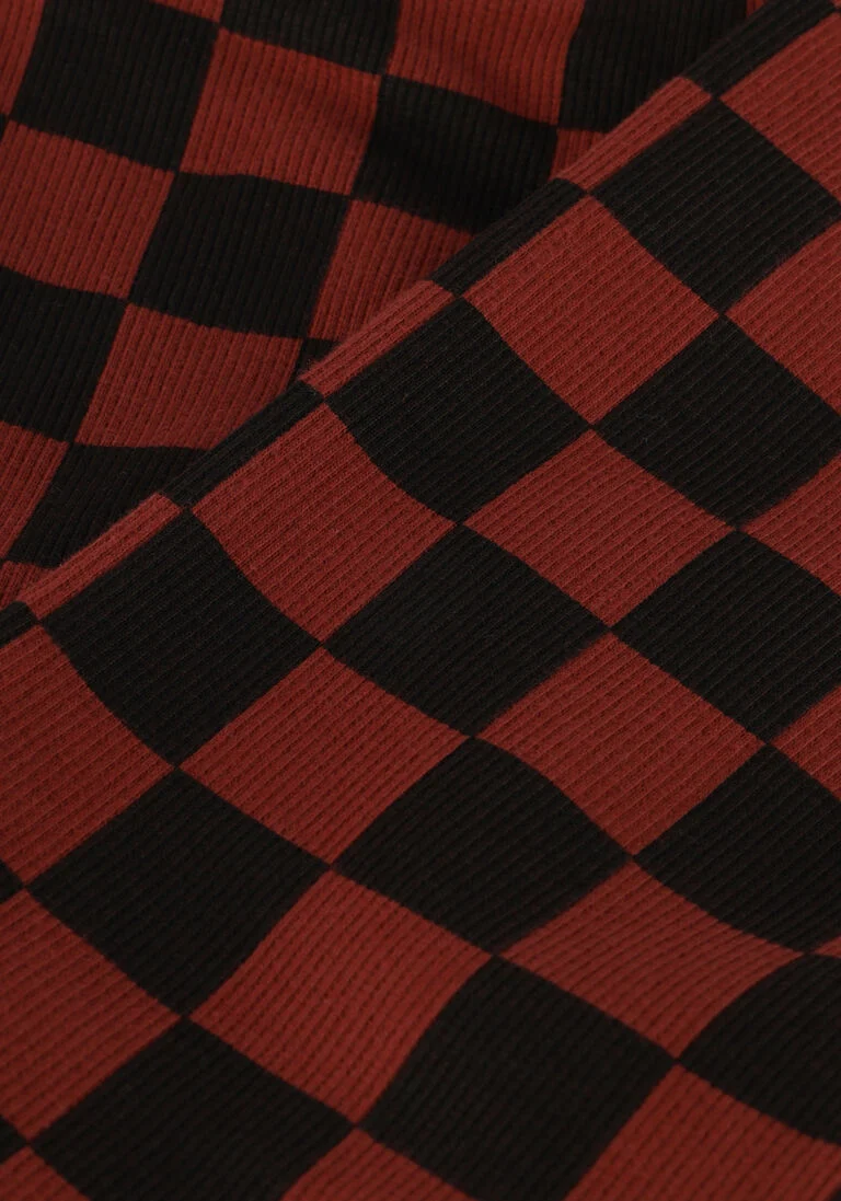 DAILY BRAT rode daily brat joggingbroek cheery checked pants brown
