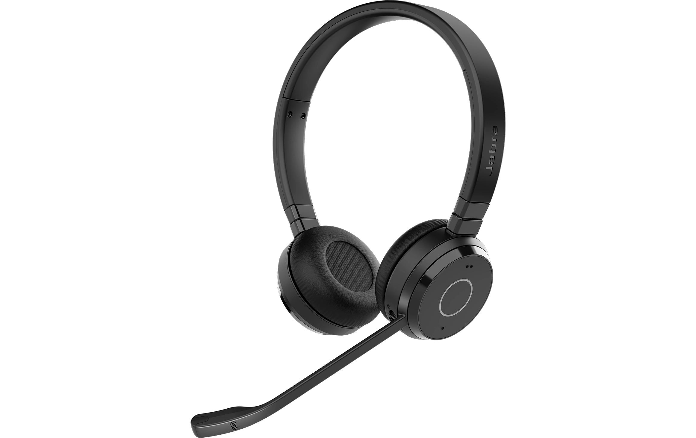 Headset Evolve 65 TE Stereo MS<br>Professionelles, schnurloses Headset mit dualer Konnektivität und tollem Sound für Anrufe und Musik