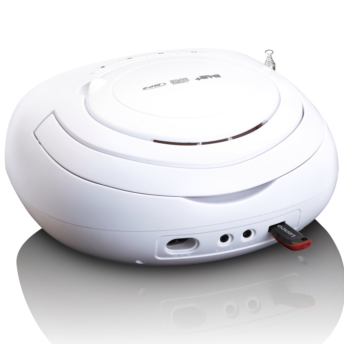 LENCO SCD-69WH DAB Radio Boombox CD Player, weiß