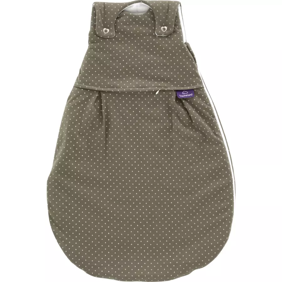 Träumeland Schlafsack Liebmich Pünktchen oliv