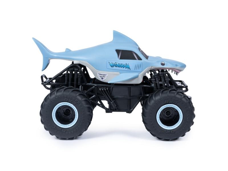 Spinmaster Spielzeug R/C Monster Jam Megalodon 1:24 Offiziell lizenzierter Monster Jam Truck
