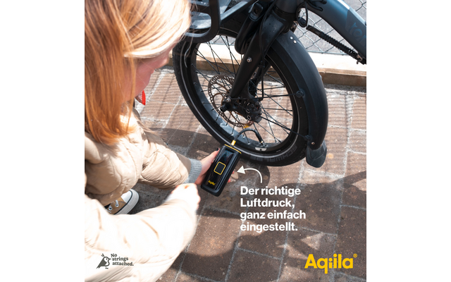 Aqiila Airbird C4 tragbarer Kompressor Luftpumpe integriert mit Powerbank und LED-Taschenlampe 4000 mAh Akku