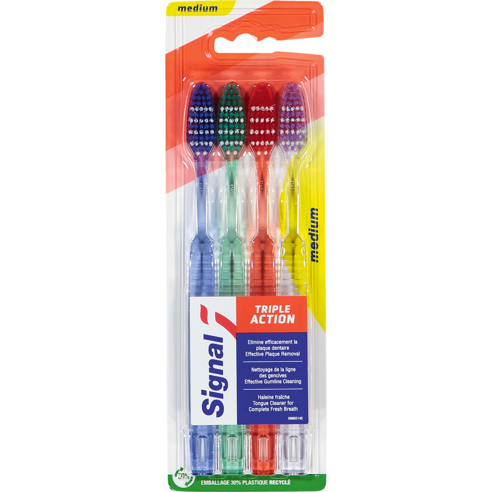 Signal Zahnbürste Triple Action Medium, 4er-Pack