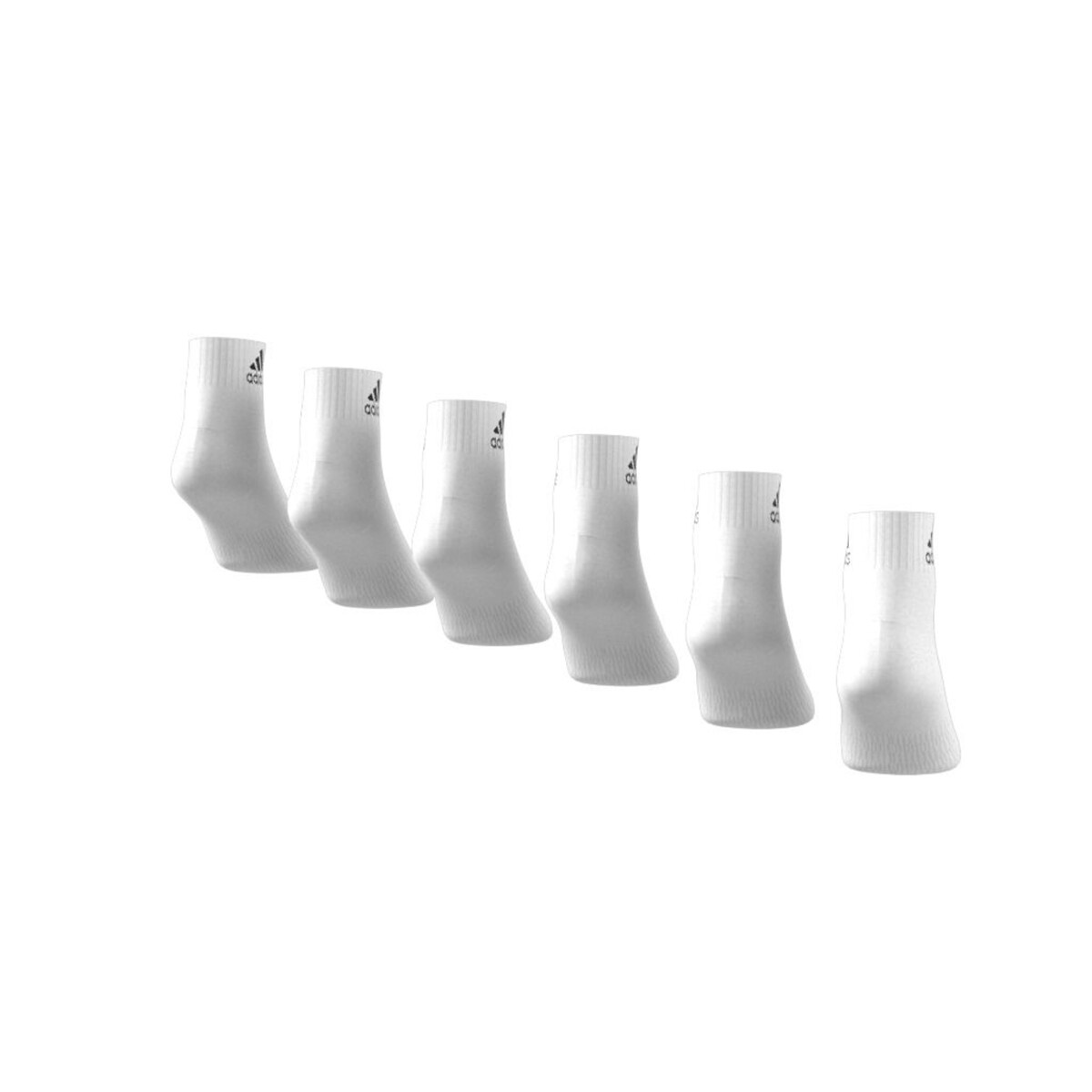 adidas Performance<br>Conjunto de 6 pares de meias acolchoadas para esportes