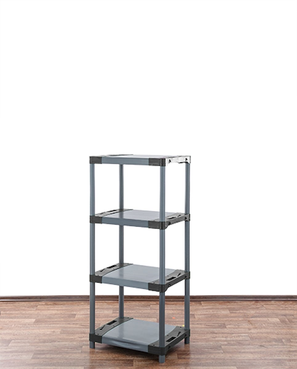 PROREGAL Plastic Plank Big Grey Bear Laag HxBxD 138 x 70 x 46 cm Plank Draagvermogen 160 kg Grijs