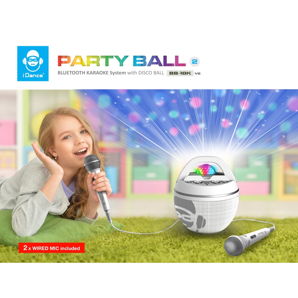 iDance Party Ball BB10K Kabelloser Bluetooth-Lautsprecher