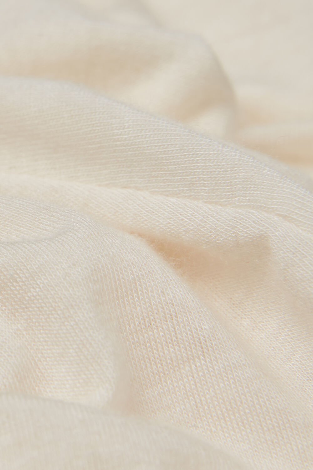 Blusa de manga comprida com decote redondo em modal ultraleve com cashmere.