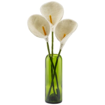 Strauß Calla Filz weiß