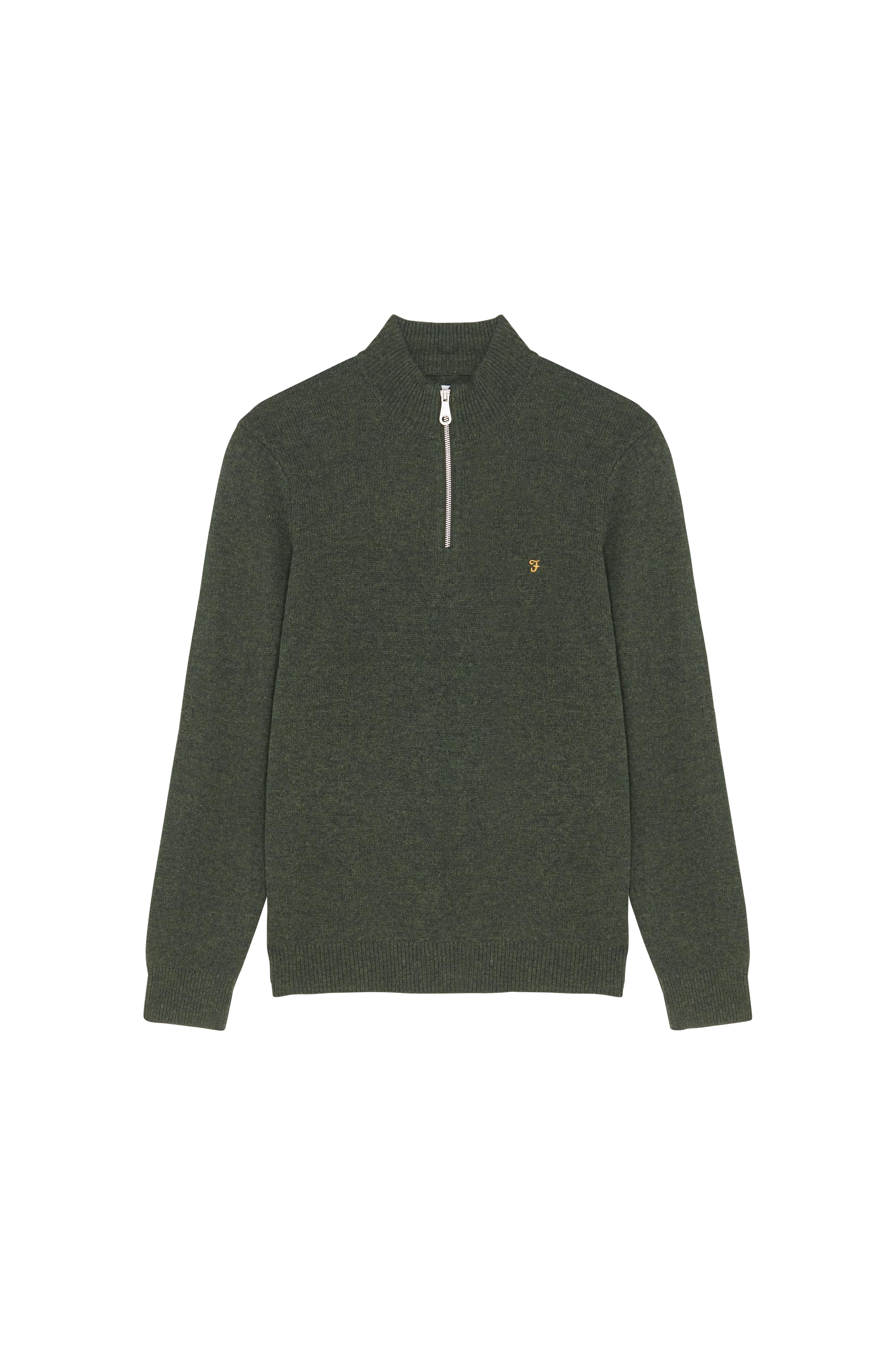 FARAH Pull BIRCHALL1/4 ZIP Vert