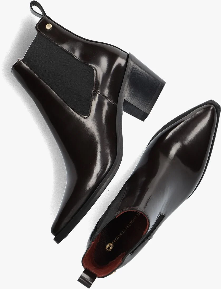FRED DE LA BRETONIERE bruine fred de la bretoniere chelsea boots jolie chelsea