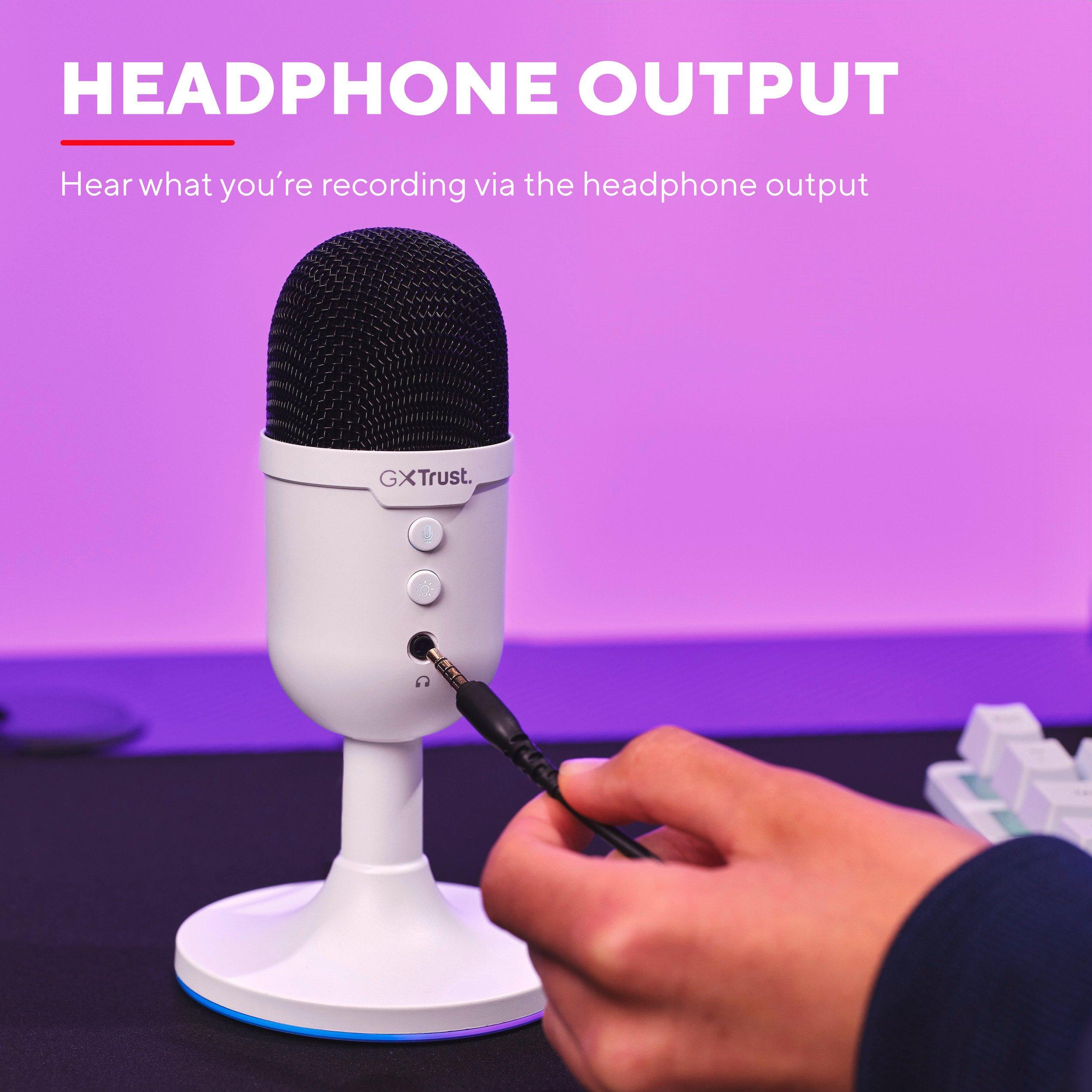 Trust GAME GXT 234 Yunix Microphone White