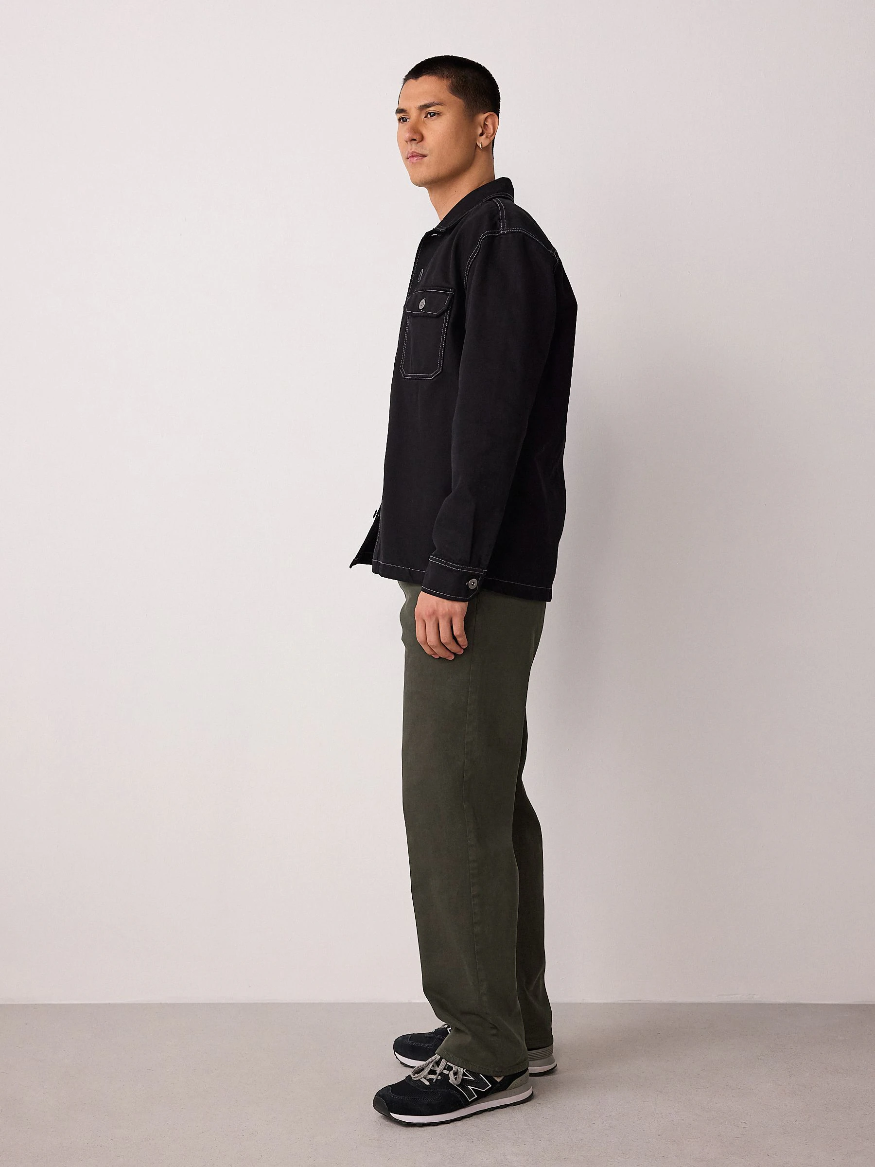 Donkergroen - Motionflex Chinos Trousers With Belt
