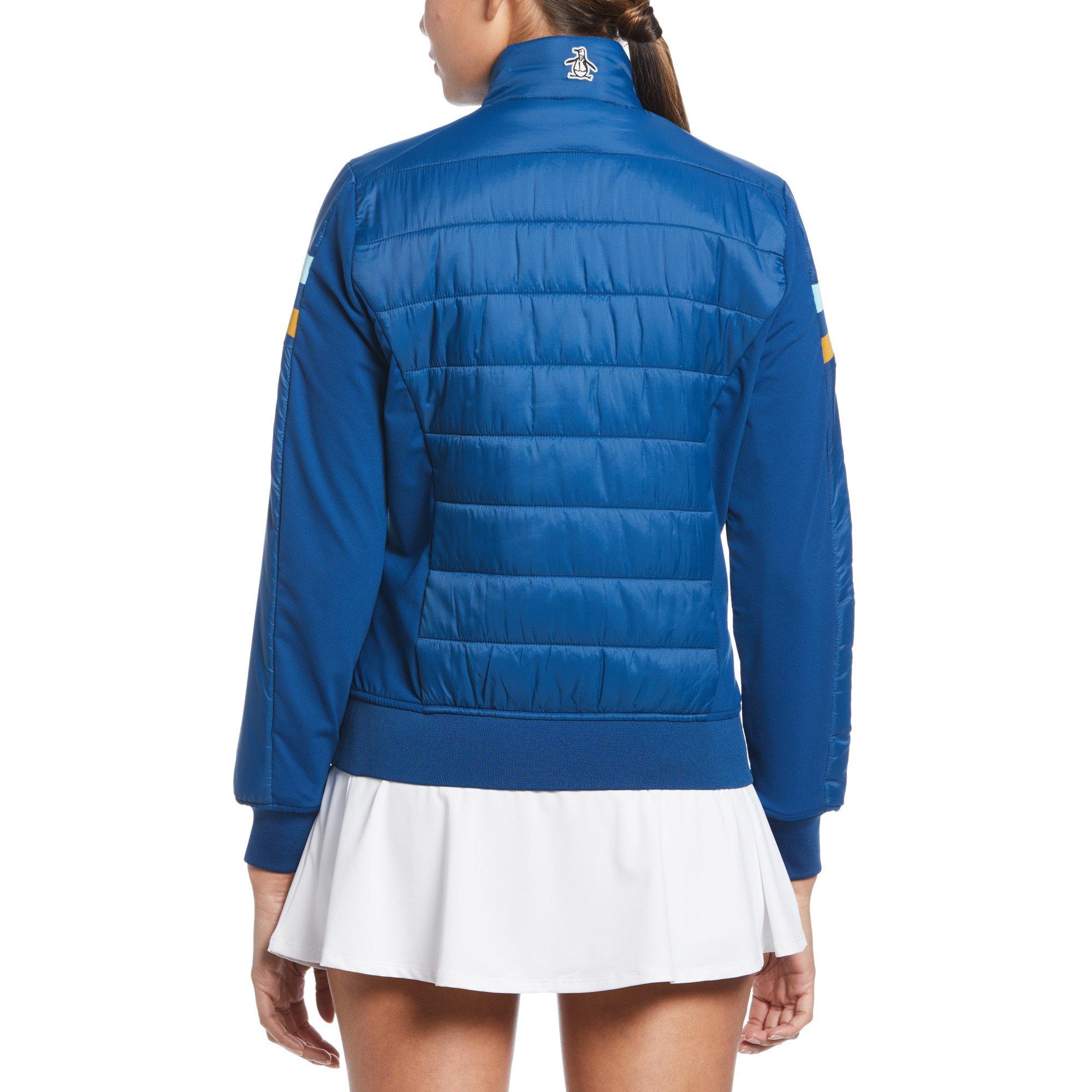 Original Penguin Mixed Media Puffer Jacket Womens