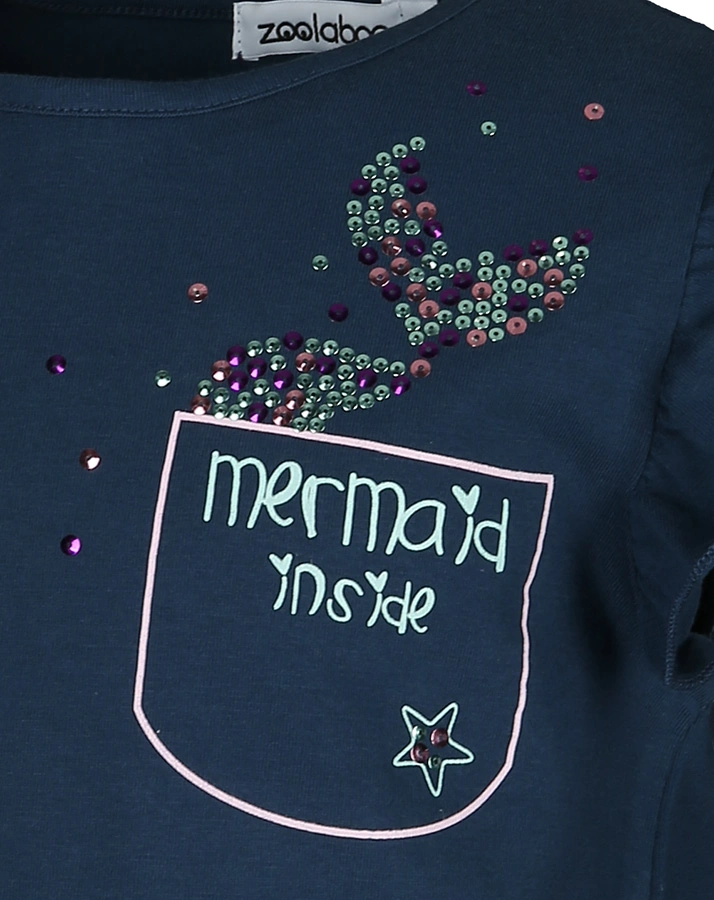 T-Shirt MERMAID INSIDE in dunkelblau