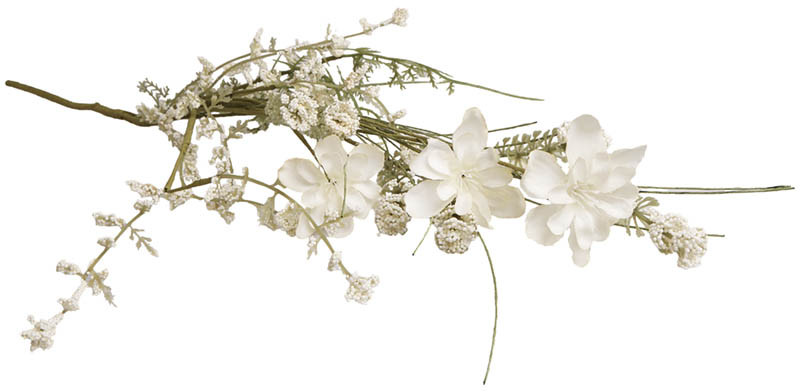 Blomstring stilkblomst 72 cm cream