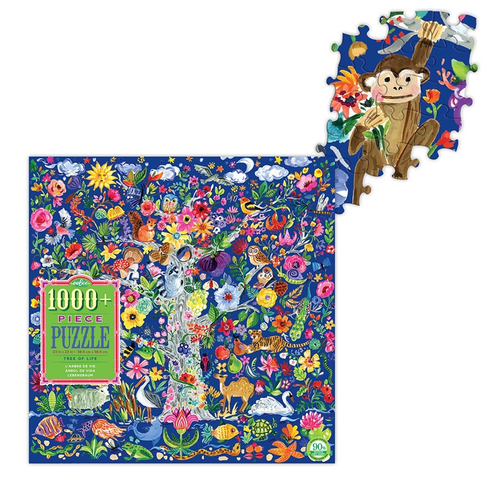 eeBoo - Puslespil - Tree of Life, 1000 brikker (EPZTTOL)