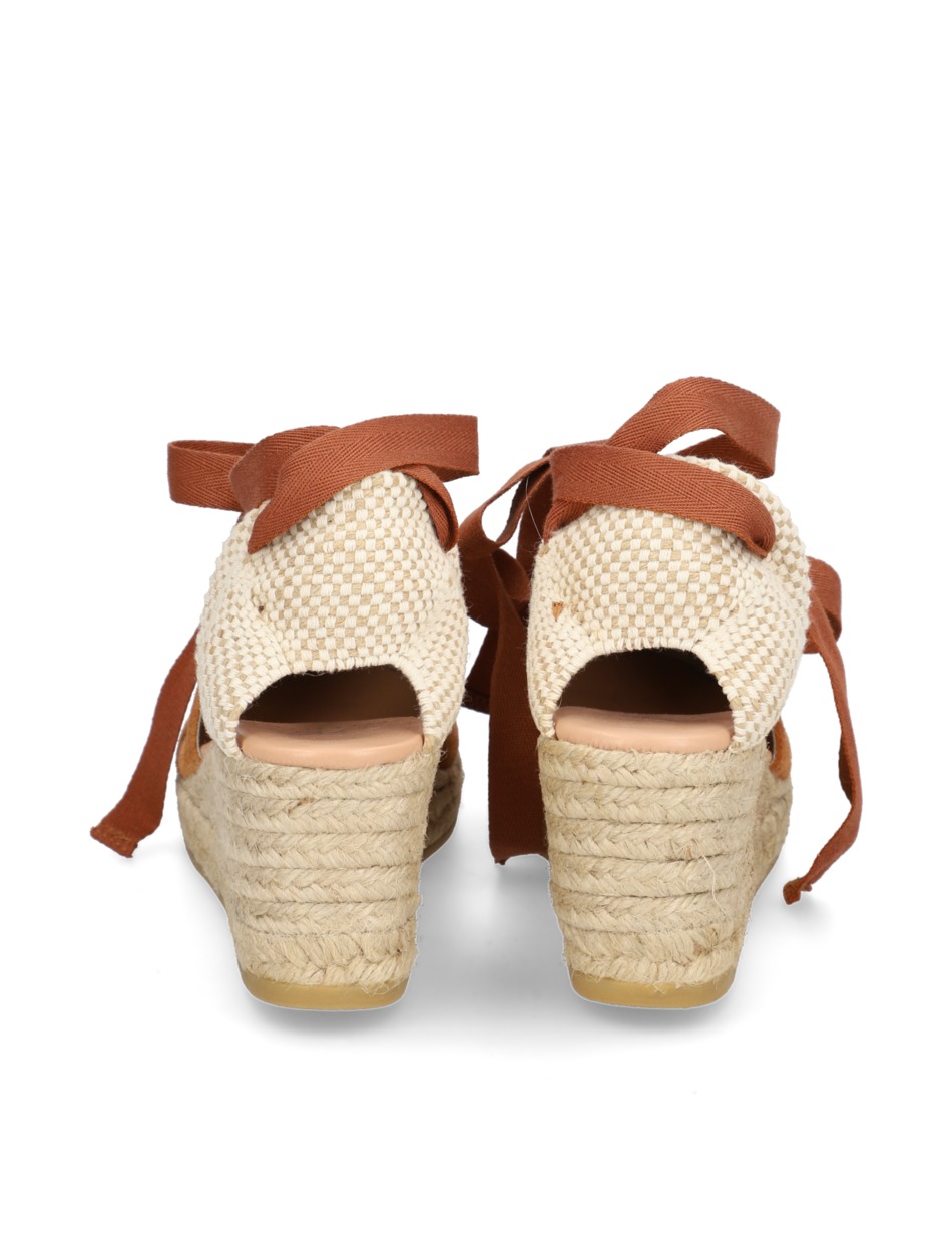 Veloursleder Keilsandale