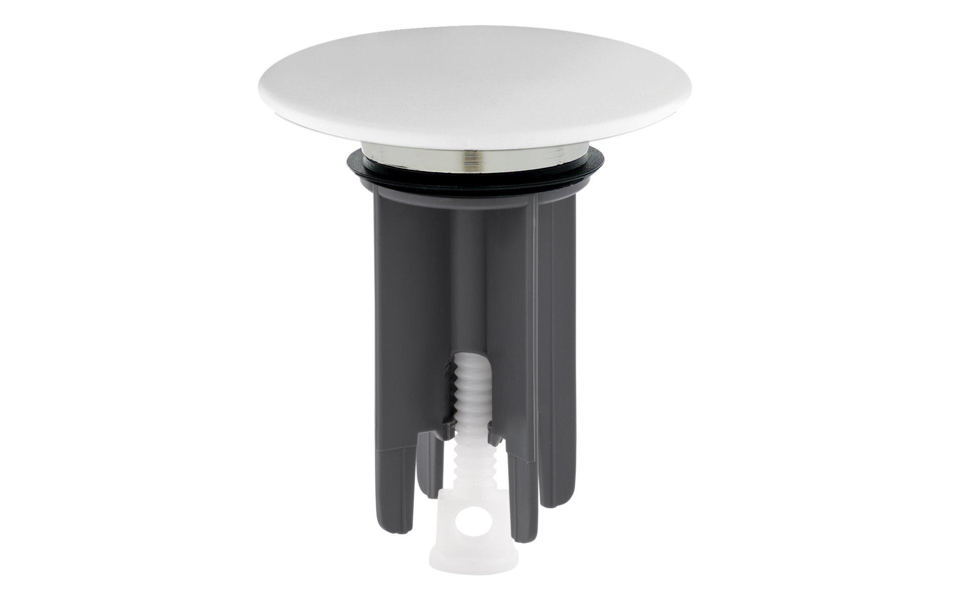 Waschbeckenstöpsel Snap Ø 63 mm, WeissVentilstopfen Snap, Weiss matt