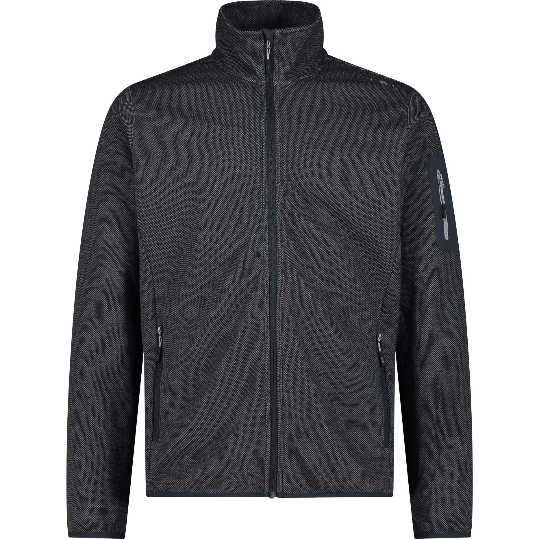 CMP Knit-Tech Fleecejacke Herren schwarz