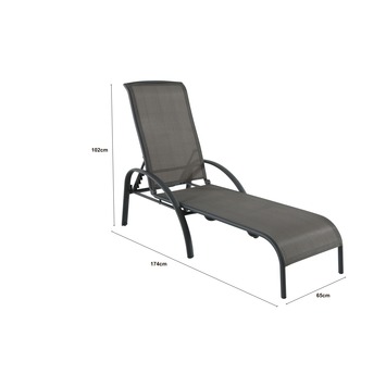 Ligbed Toledo Antraciet