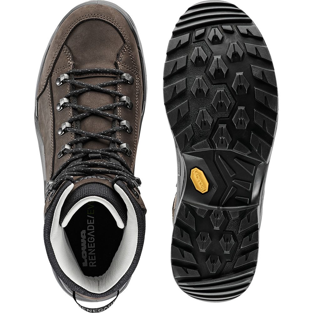 LOWA Renegade EVO LL MID Wanderschuhe Herren dunkelbraun