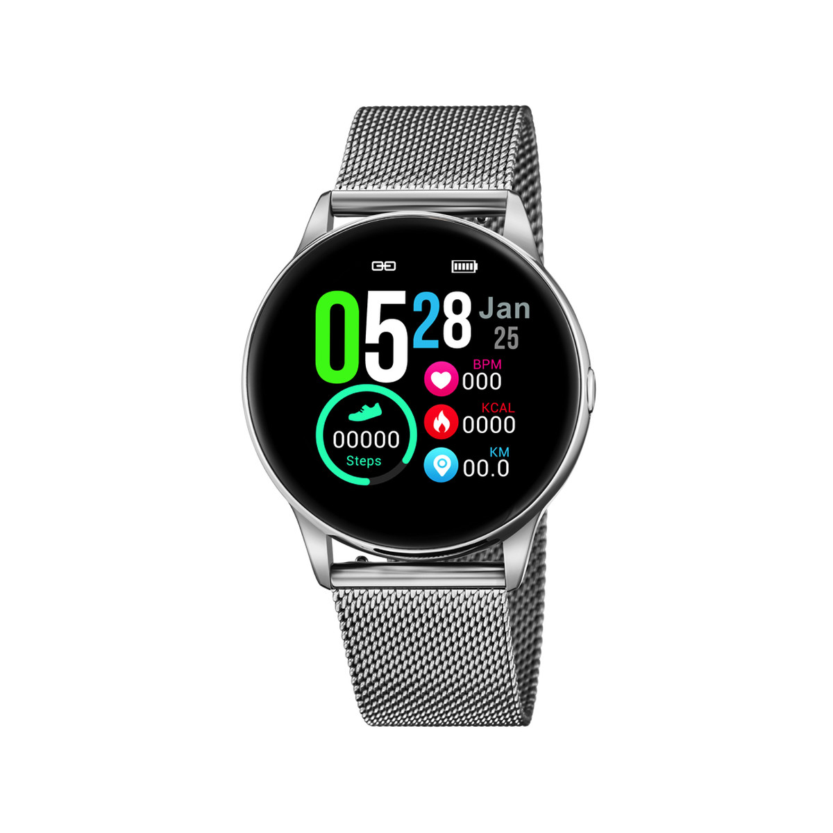 MONTRE CONNECTÉE LOTUS MIXTE ACIER