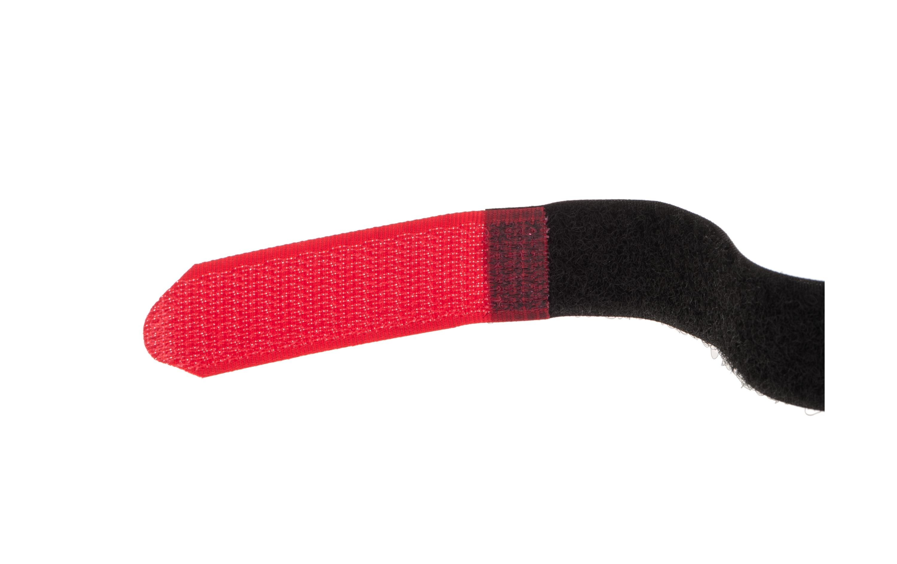 Schlaufenband FAST-VSTRAP 20 x 350 mm, Schwarz/RotKlettverschlussgurt