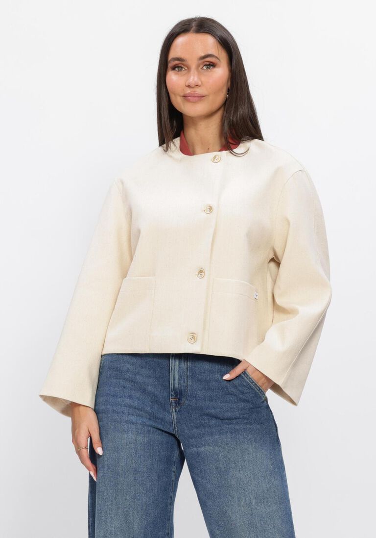 beige penn & ink gewatteerde jas jacket
