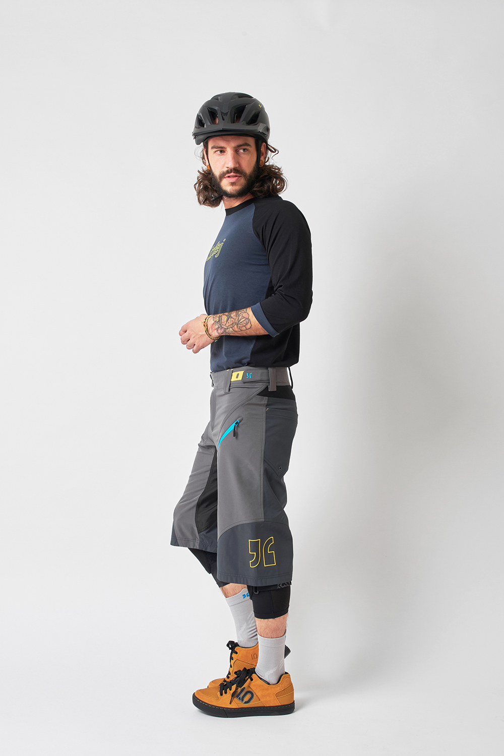 Dirtlej Trailscout Half & Half MTB shorts Grå/blå