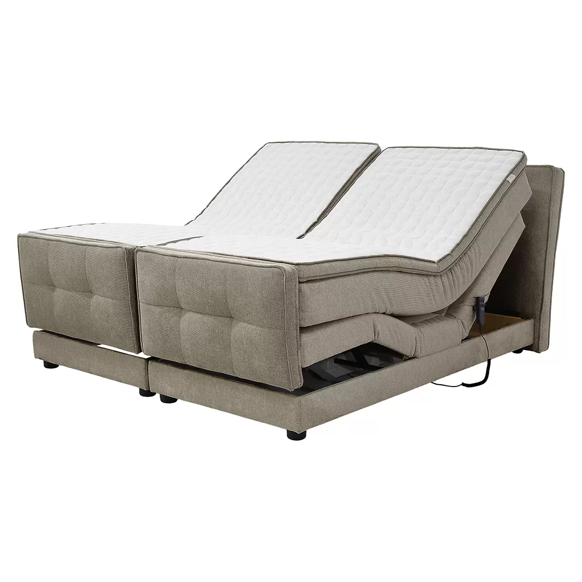 Boxspringbett Paulo 180x200 Hellbraun