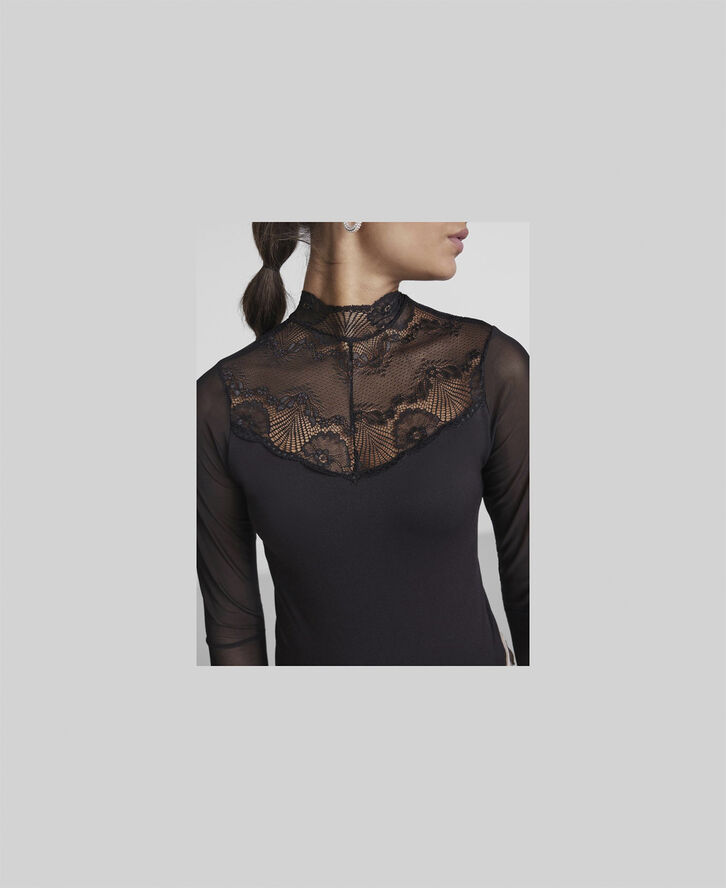 Pieces PCNAYA LS BODYSTOCKING Sort
