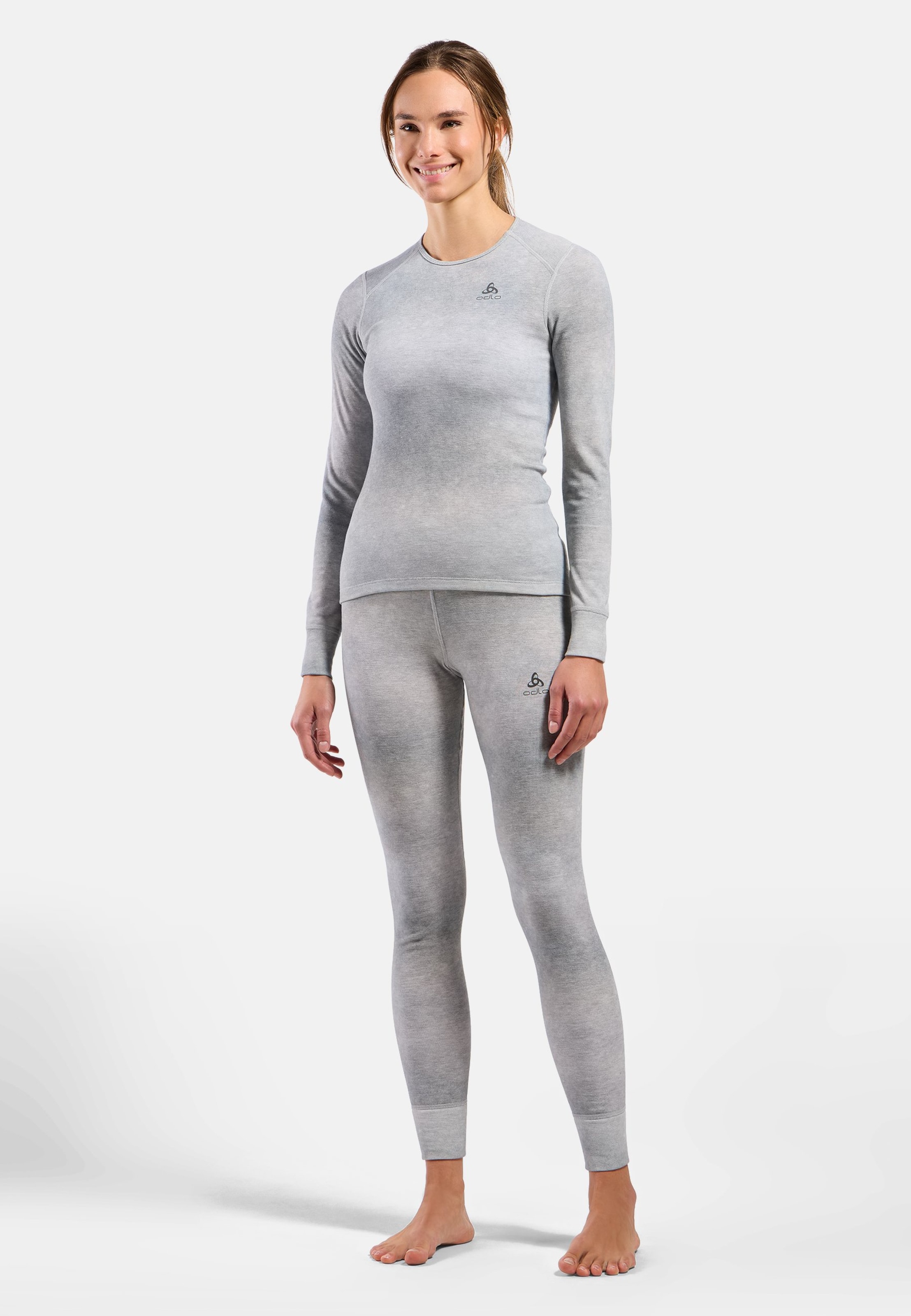 Odlo x POW Collective Voices Active Warm Base-Layer-Tights mit Print in odlo silver grey