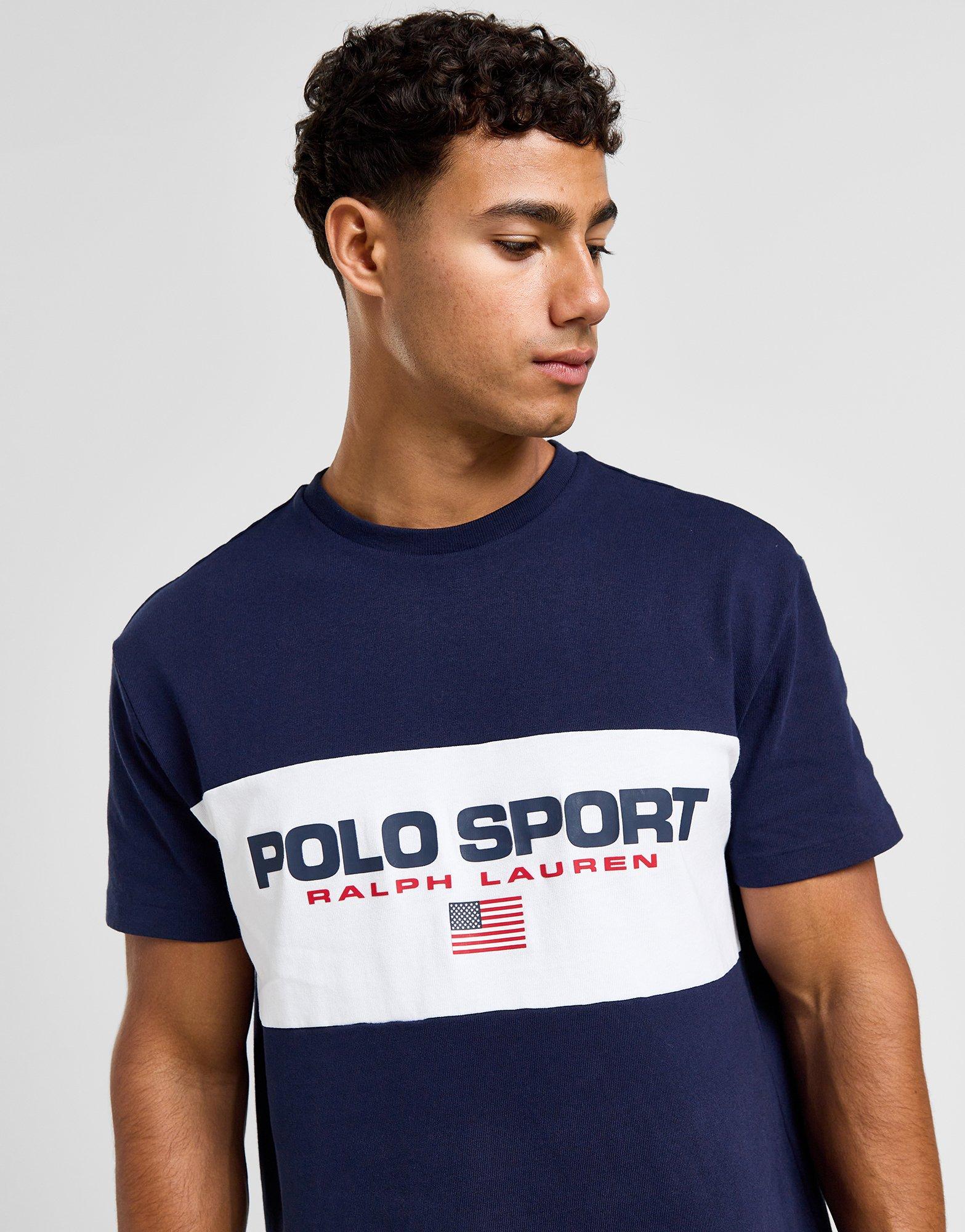 Polo Sport T-shirt Logo Colour Block Homme