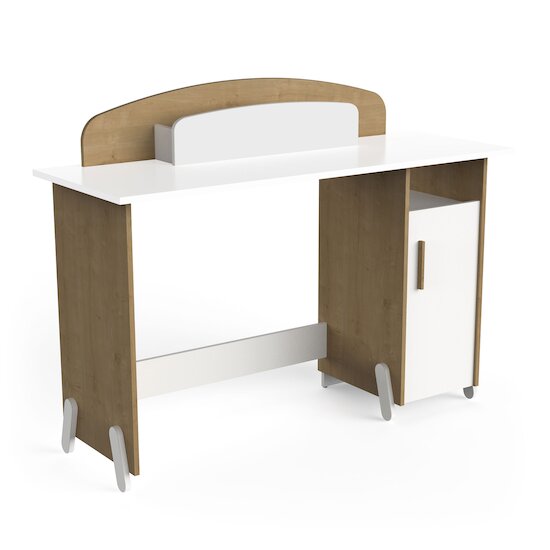 Naili Bureau junior   Chêne hamilton / blanc        de               CBA Meubles