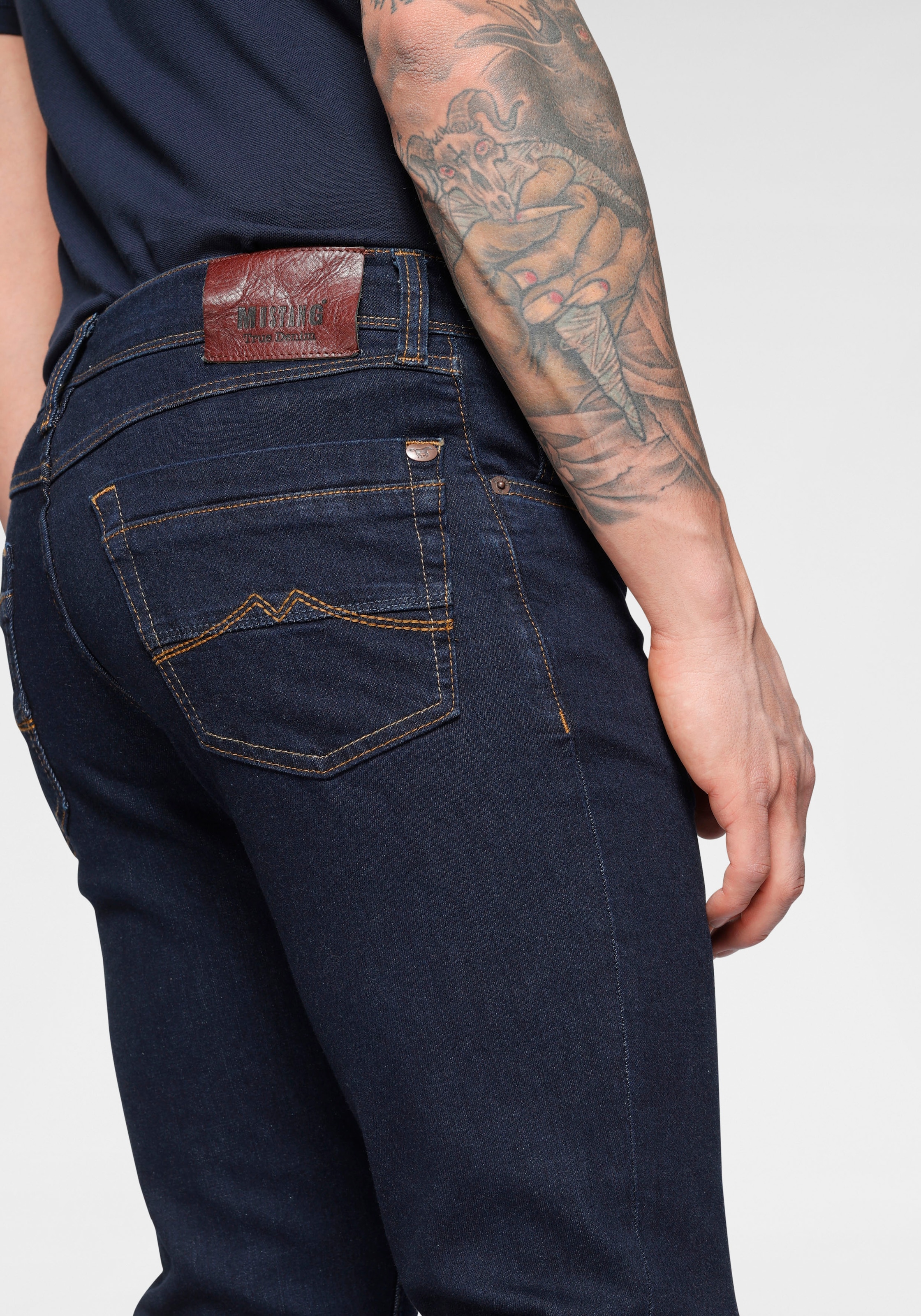 MUSTANG Straight-Jeans »Style Washington Straight«, mit Reissverschluss