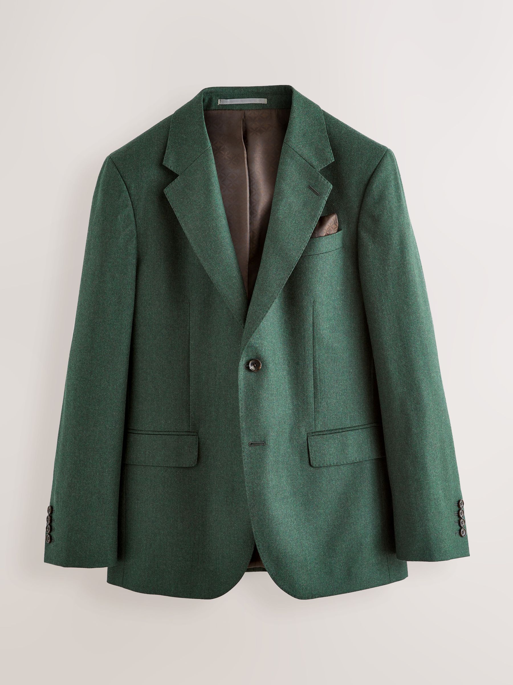 Groen - Slim Fit - Signature Zignone Italian Wool Cashmere Blend Flannel Suit Jacket