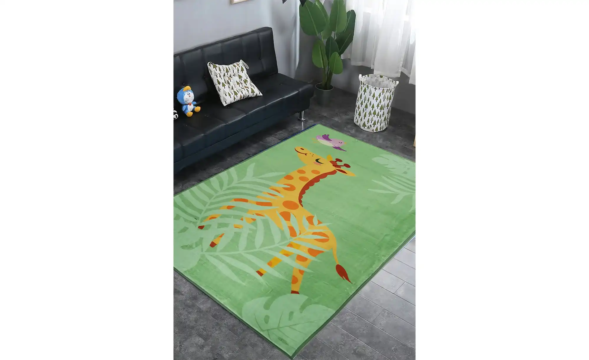 KJUT Kurzflorteppich Giraffen